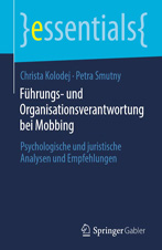 F�hrungs- und Organisationsverantwortung bei Mobbing